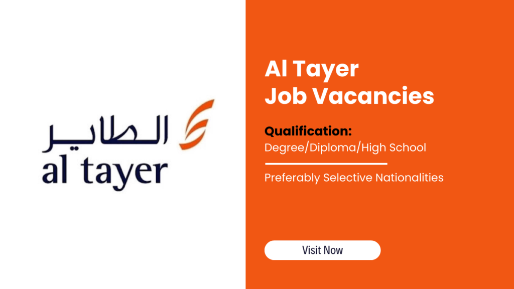 Al Tayer Careers in Dubai, UAE, Kuwait