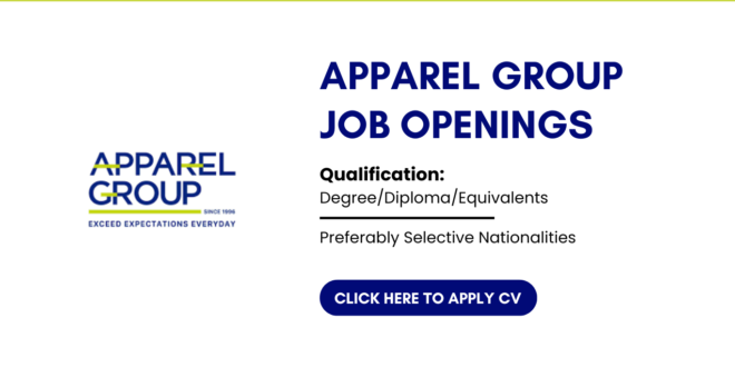 Apparel Group Careers and Jobs in Dubai, Abu Dhabi, UAE | Latest Job vacancies in Apparel Group LLC