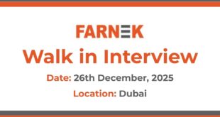 Farnek Walk in Interview in Dubai, UAE | Farnek Services LLC Jobs and Careers UAE