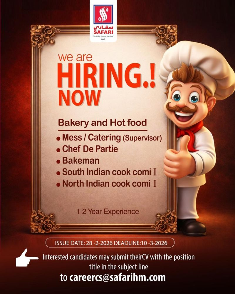 Safari Hypermarket Careers UAE – Latest Safari Hypermarket Job Vacancies in Dubai, Sharjah, Abu Dhabi