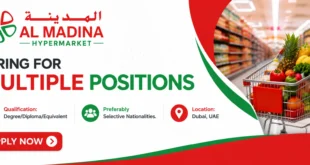 Al Madina Hypermarket Careers Dubai & Abu Dhabi 2026 | Latest Hypermarket Jobs in Dubai, Abu Dhabi, Sharjah, UAE