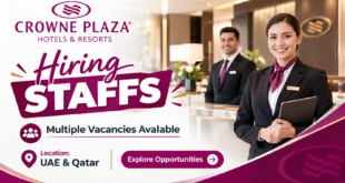 Crowne Plaza Jobs Dubai, UAE, Qatar, Oman, Bahrain, Kuwait | Hotel Jobs Vacancies | Crown Plaza careers Dubai, Abu Dhabi | Apply Now