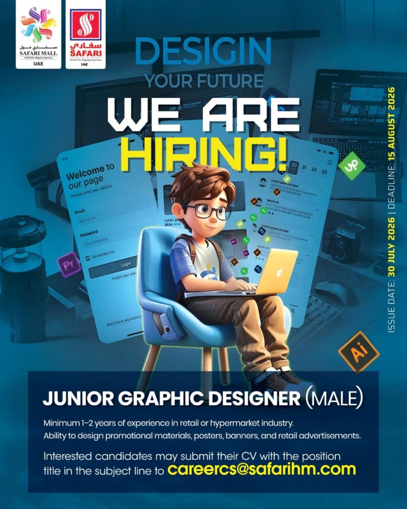 Safari Hypermarket Careers UAE – Latest Safari Hypermarket Job Vacancies in Dubai, Sharjah, Abu Dhabi | Graphic designer jobs in Sharjah, UAe